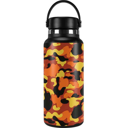 Orange Camo Hydro Flask 32oz Wide Mouth Skin